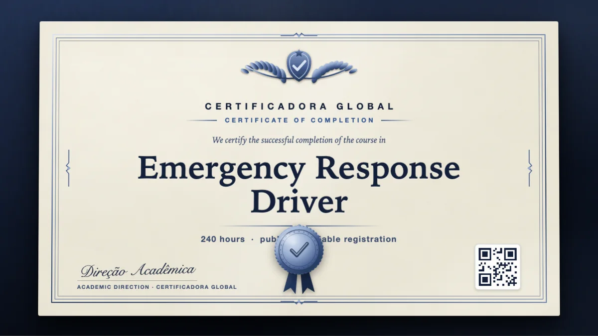 Cover of the Emergency Response Driver course