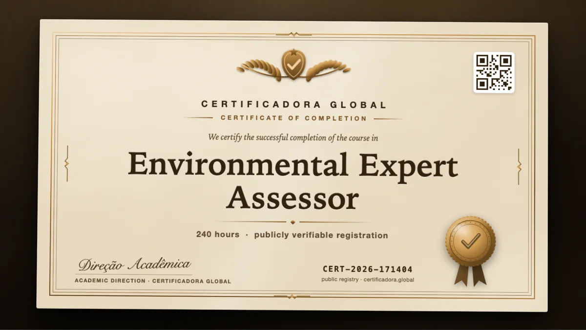 Cover of the Environmental Expert Assessor course
