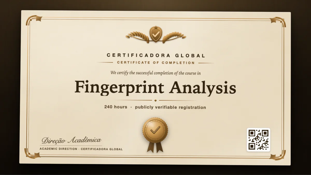 Cover of the Fingerprint Analysis course