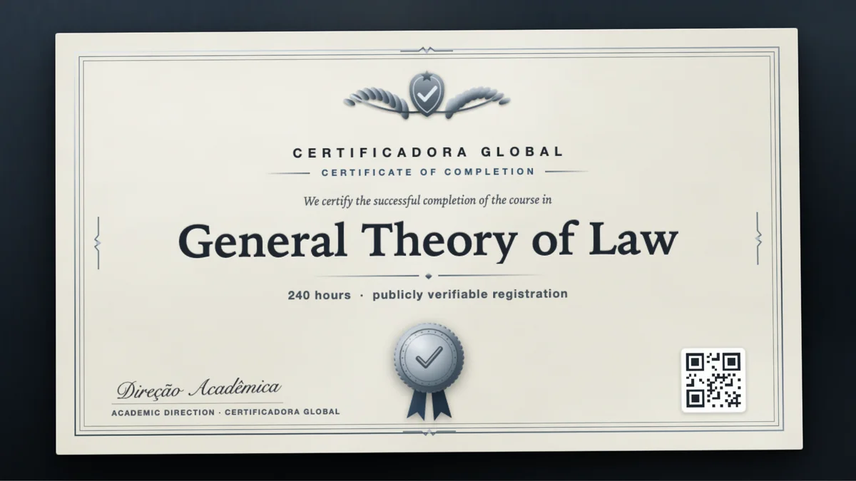 Cover of the General Theory of Law course