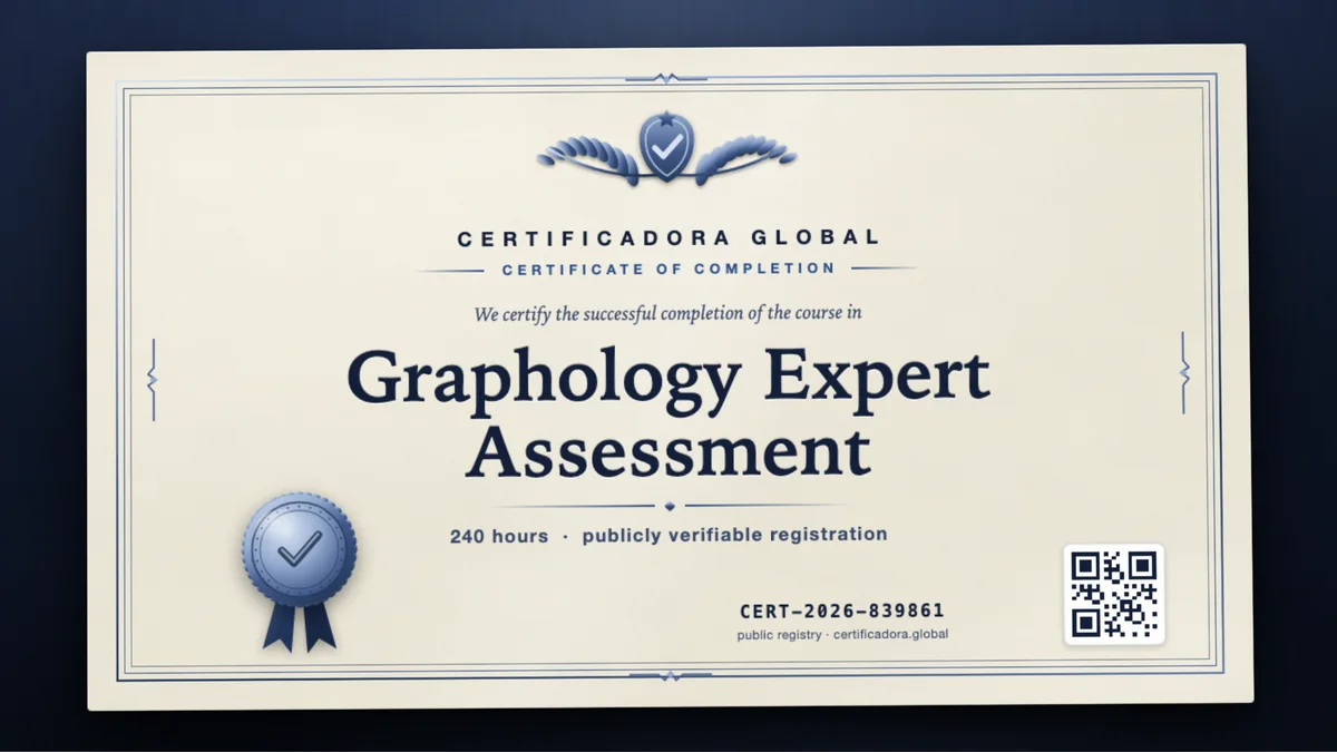 Cover of the Graphology Expert Assessment course