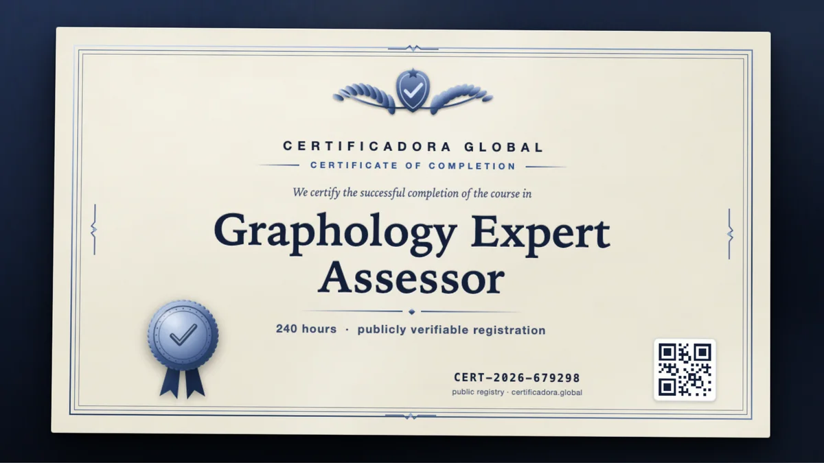 Cover of the Graphology Expert Assessor course