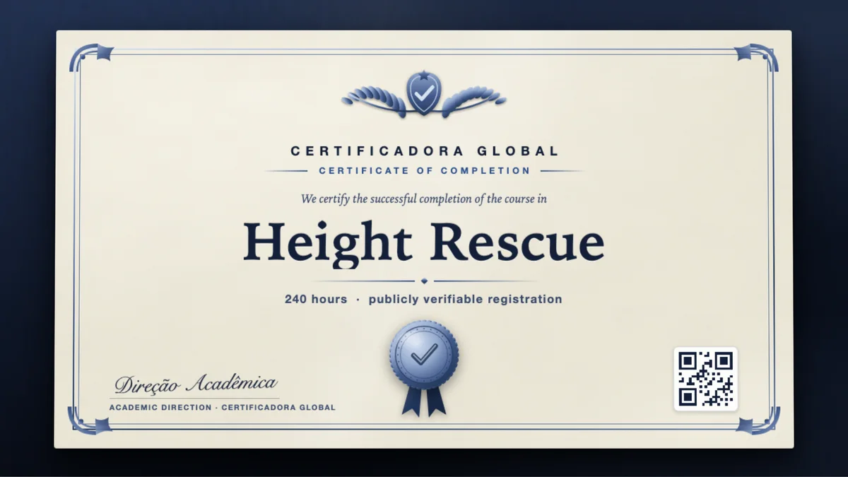 Cover of the Height Rescue course