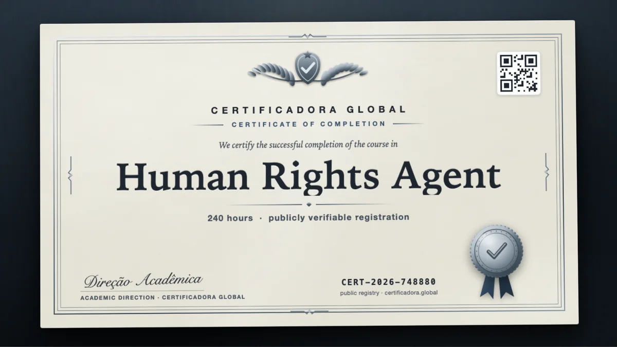 Cover of the Human Rights Agent course
