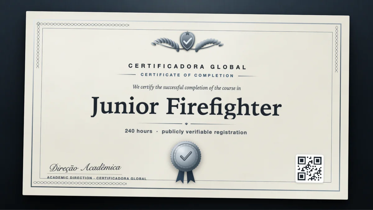 Cover of the Junior Firefighter course