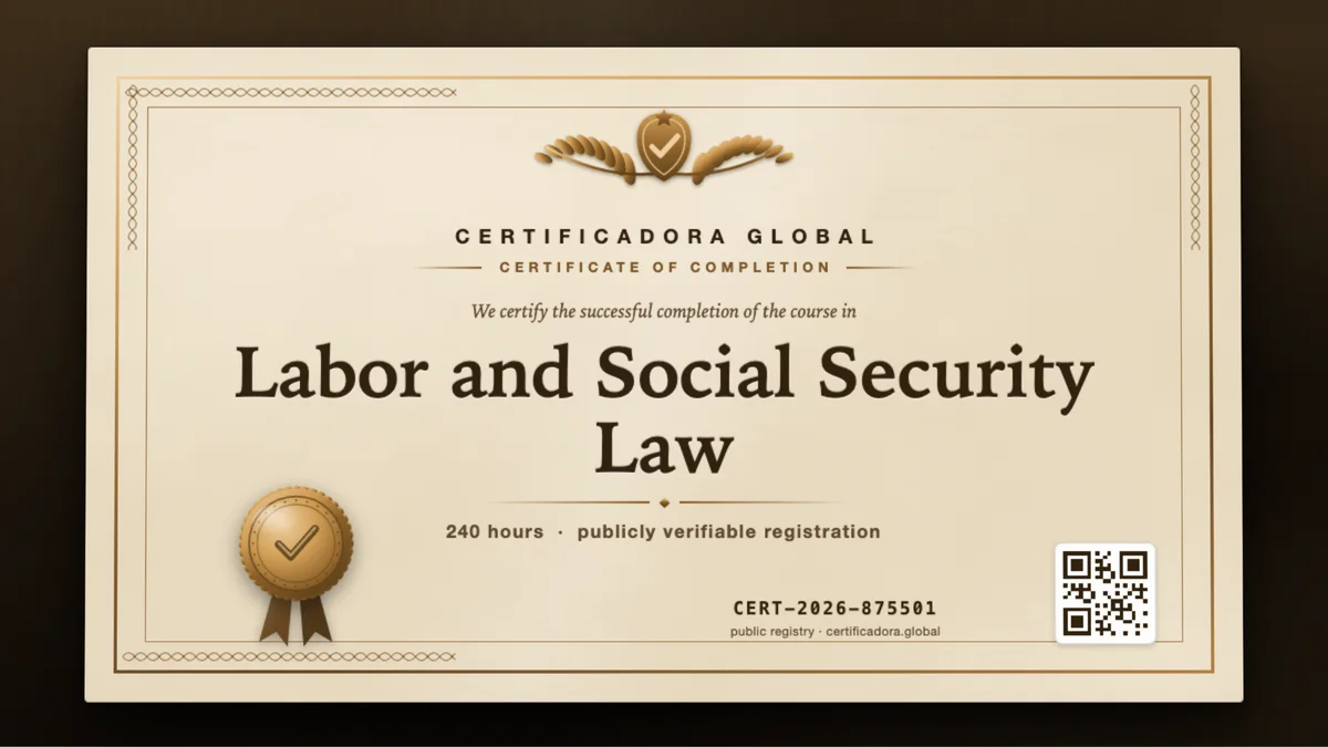 Cover of the Labor and Social Security Law course