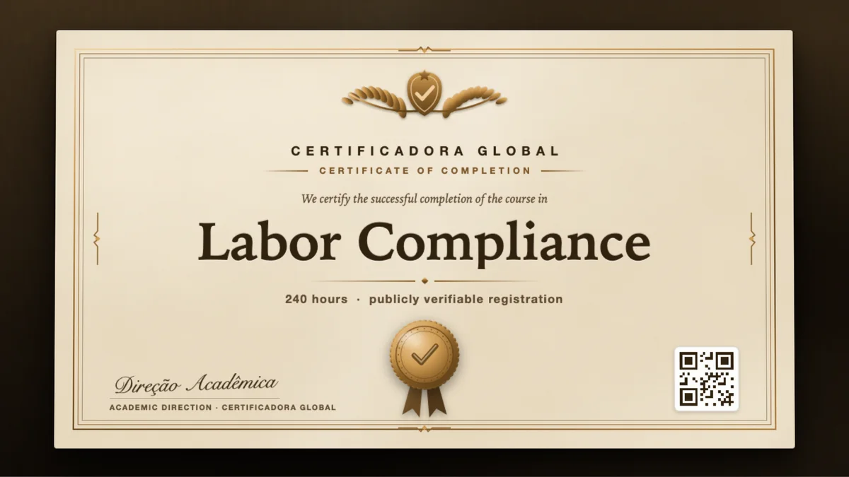 Cover of the Labor Compliance course