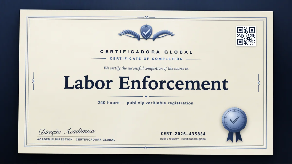 Cover of the Labor Enforcement course