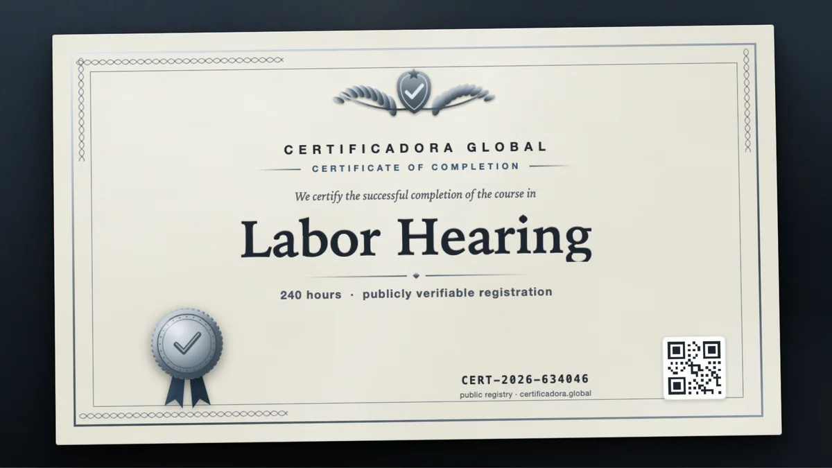 Cover of the Labor Hearing course