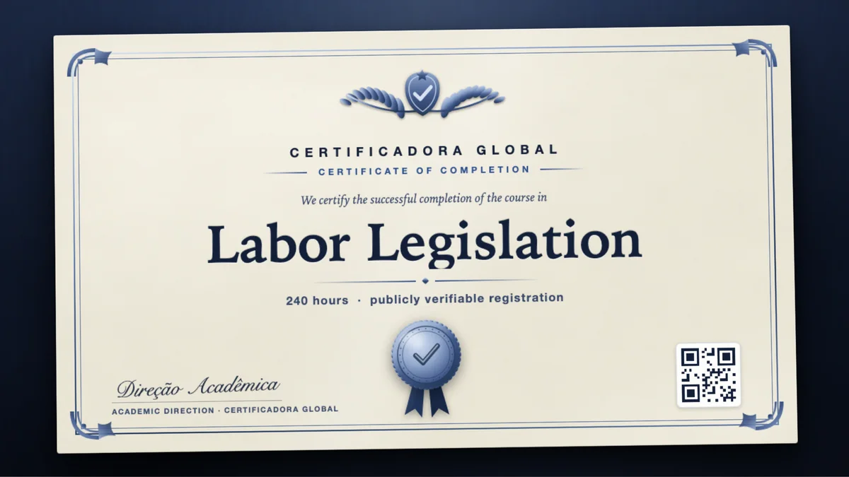 Cover of the Labor Legislation course