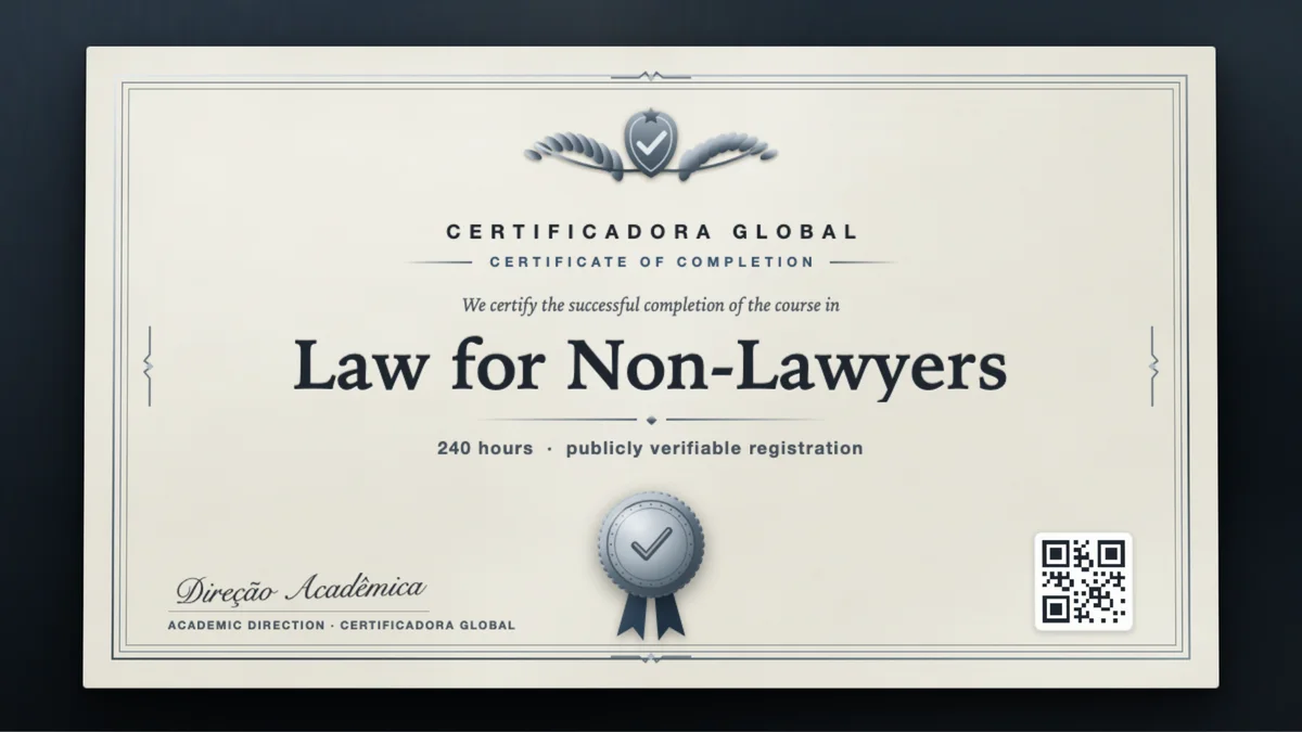Cover of the Law for Non-Lawyers course