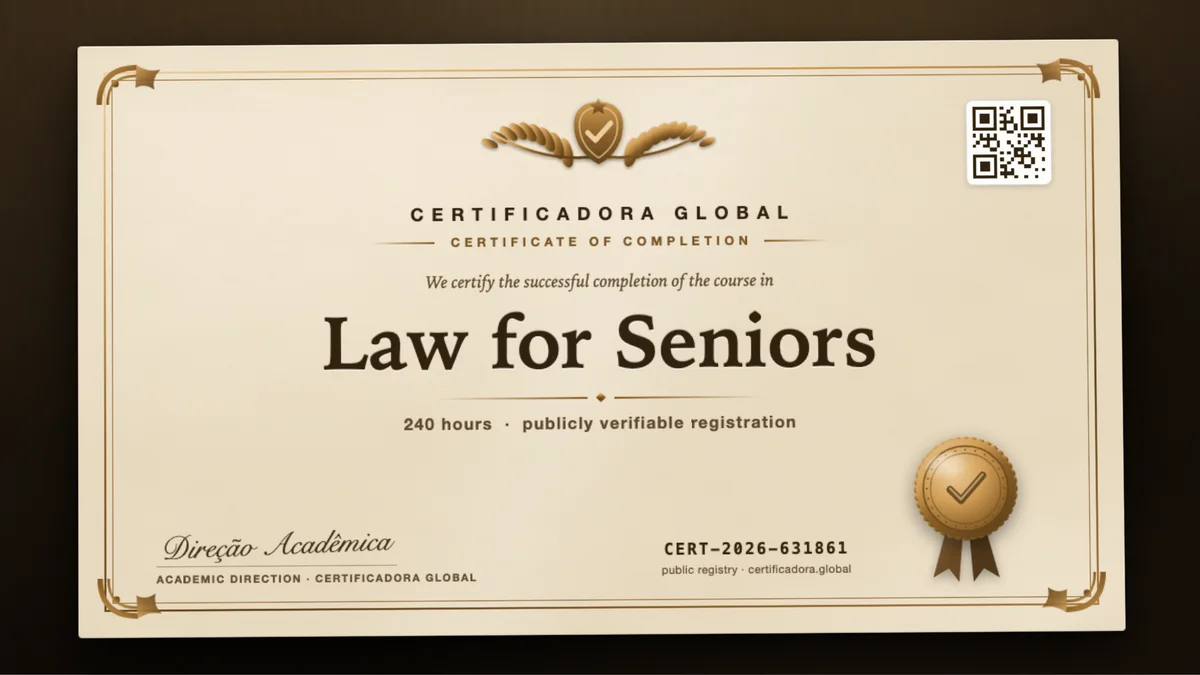Cover of the Law for Seniors course