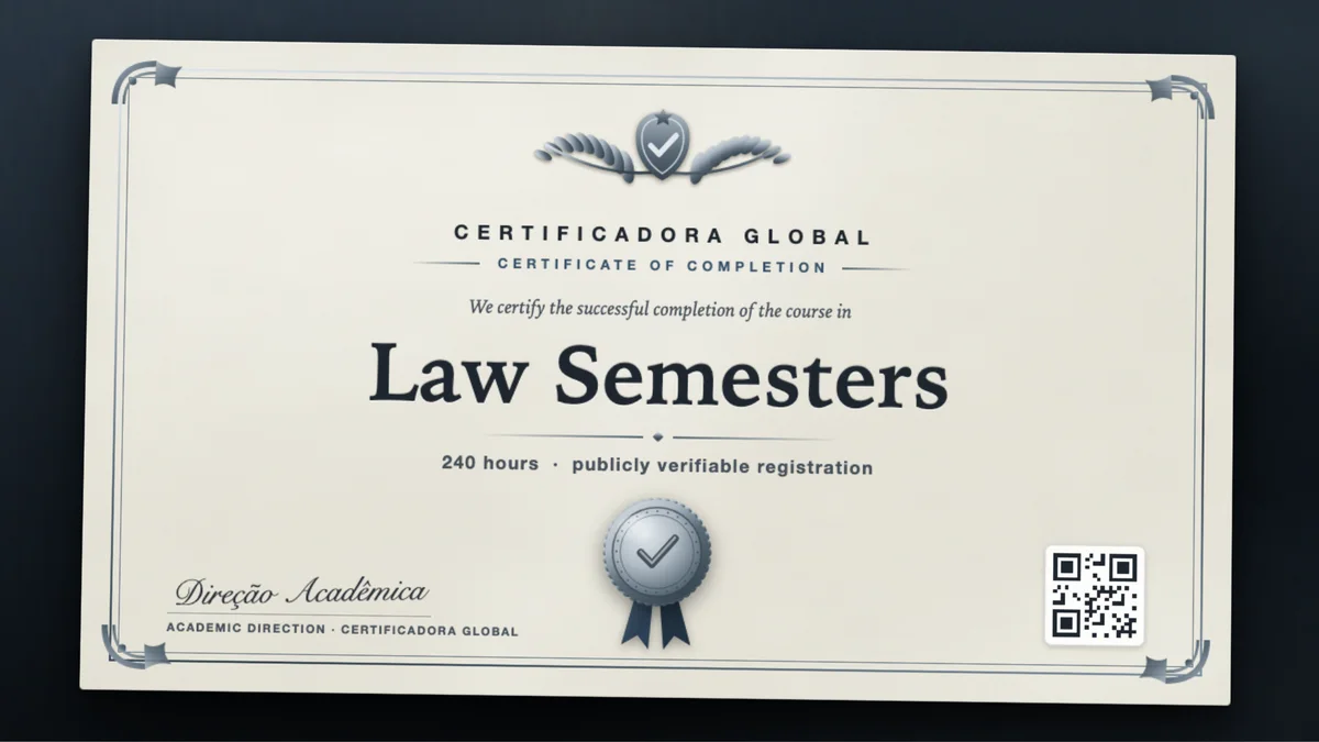 Cover of the Law Semesters course
