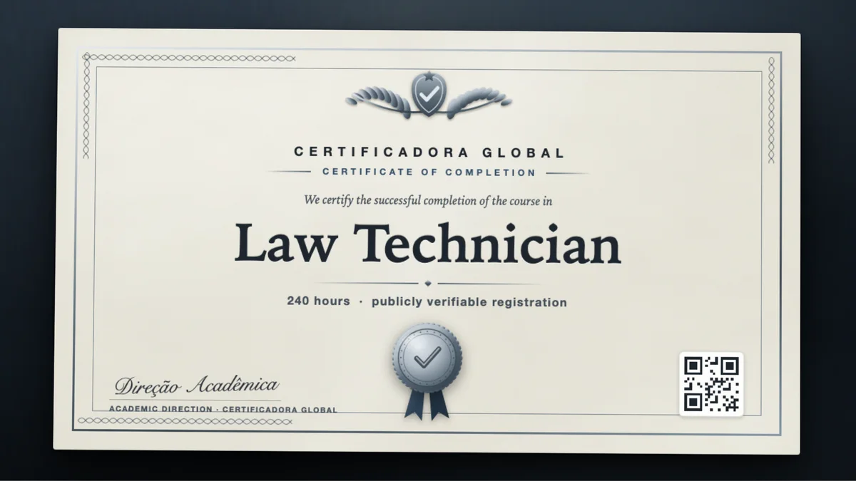 Cover of the Law Technician course