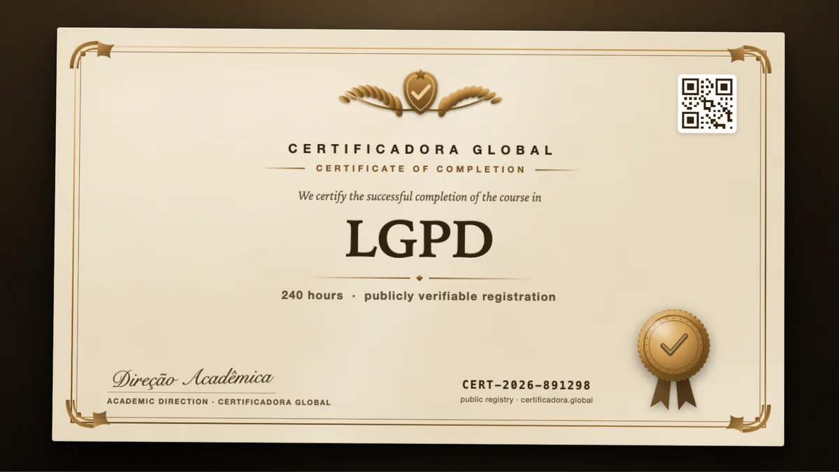 Cover of the LGPD course