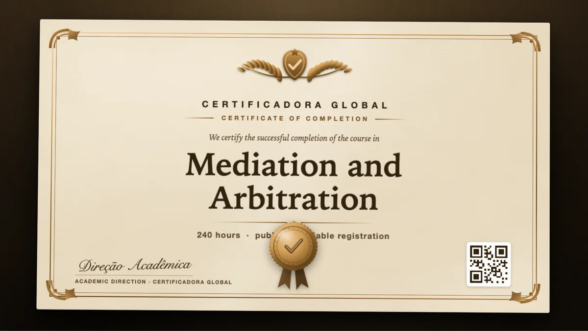 Cover of the Mediation and Arbitration course