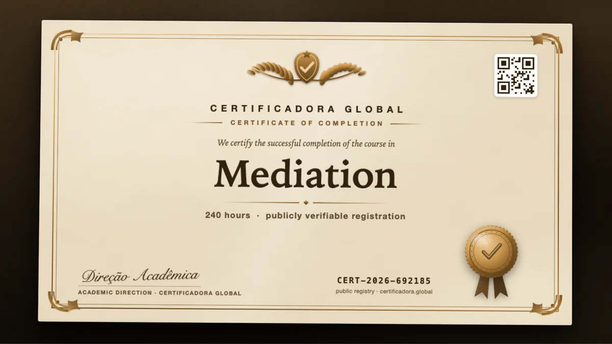 Cover of the Mediation course