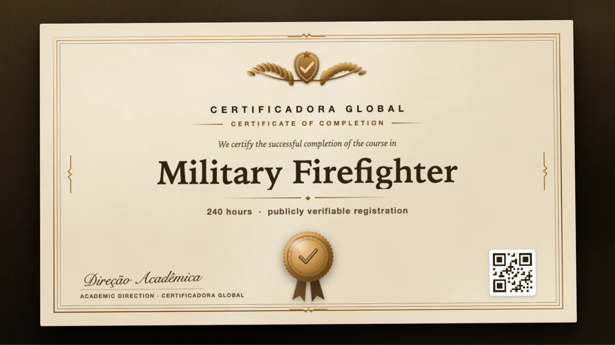 Cover of the Military Firefighter course