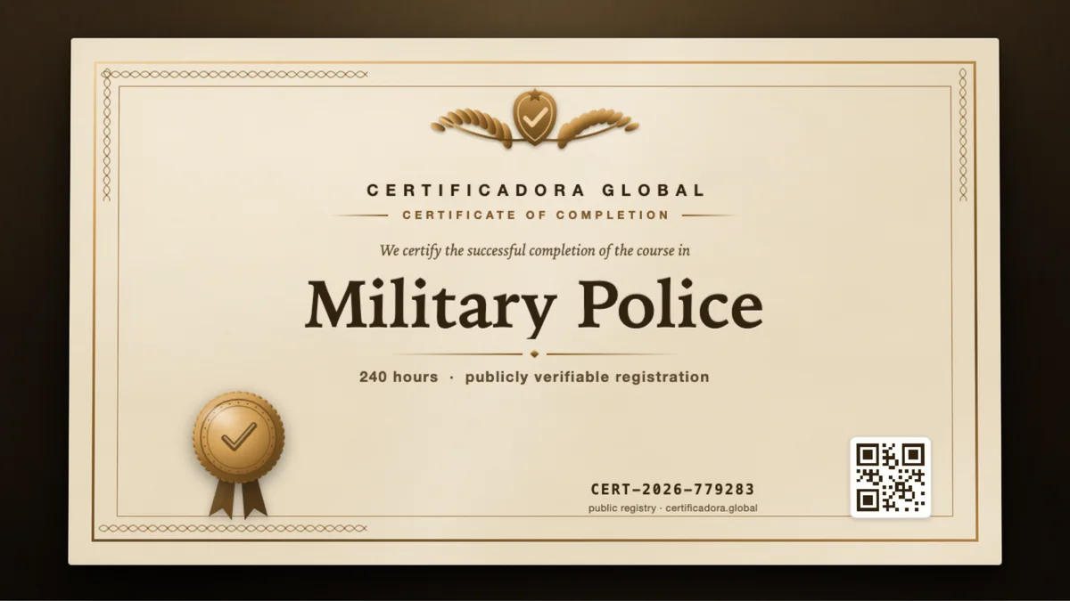Cover of the Military Police course