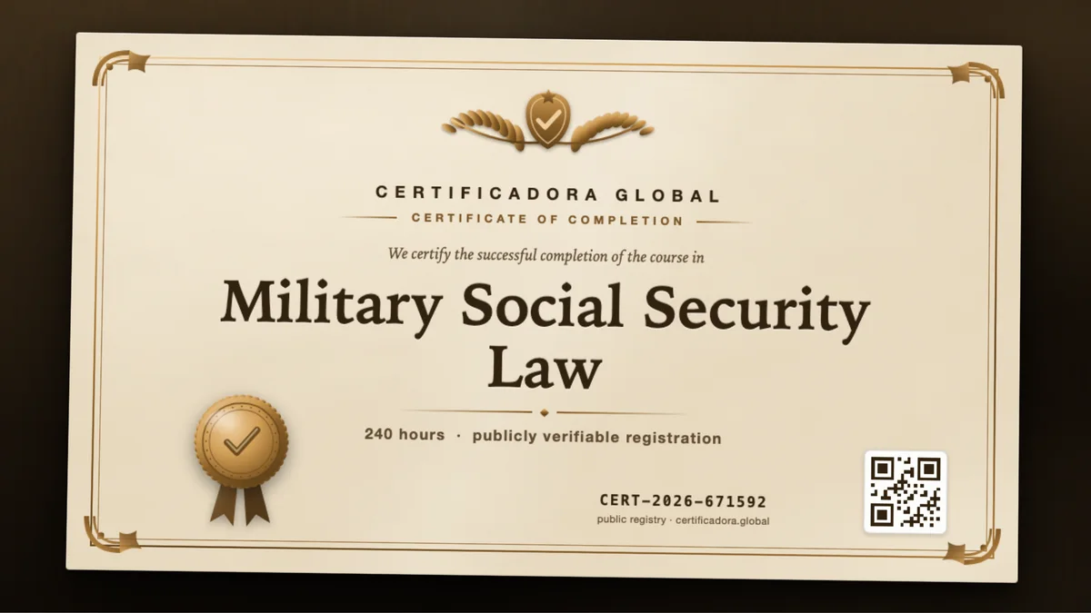 Cover of the Military Social Security Law course