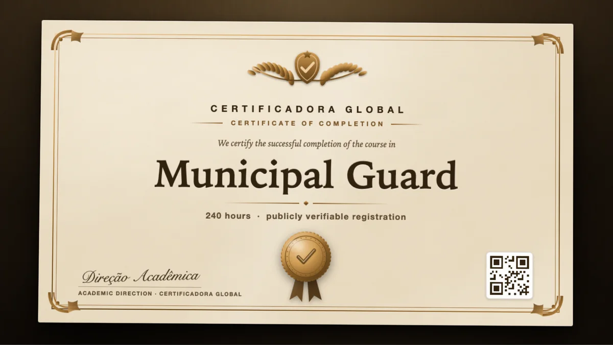 Cover of the Municipal Guard course