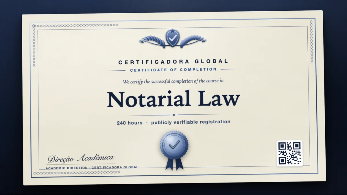 Cover of the Notarial Law course