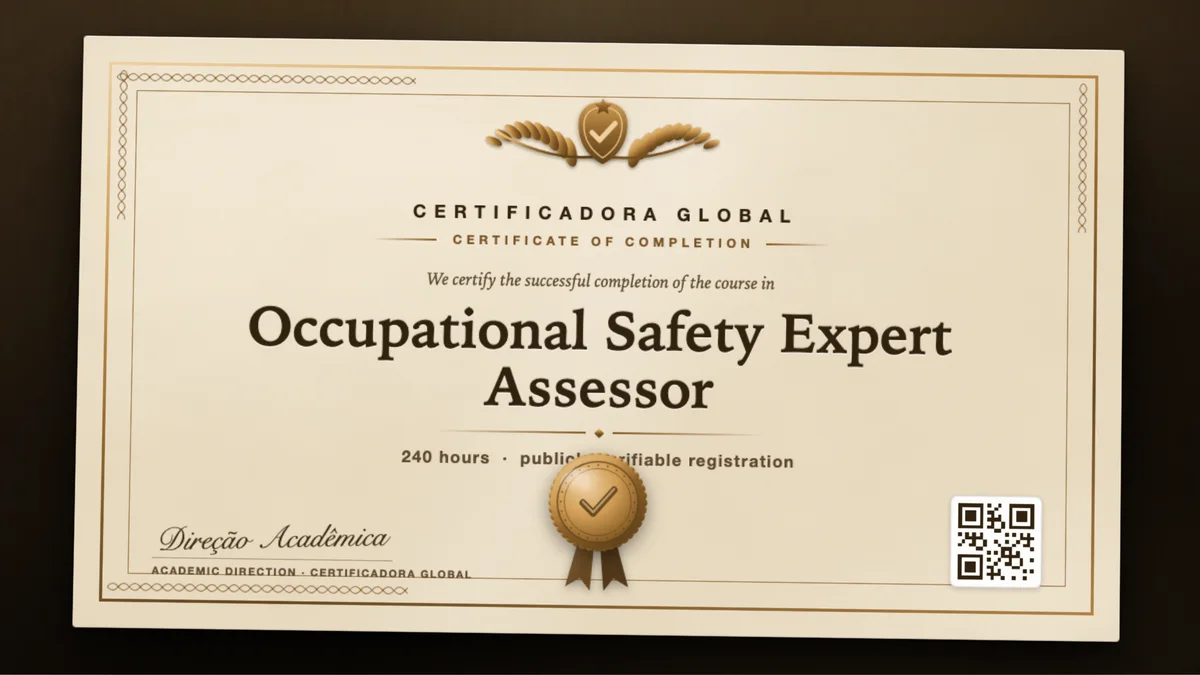 Cover of the Occupational Safety Expert Assessor course