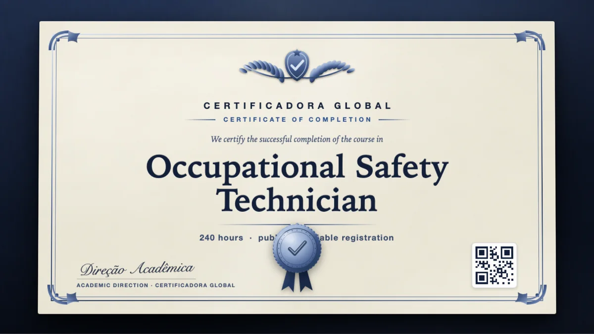 Cover of the Occupational Safety Technician course