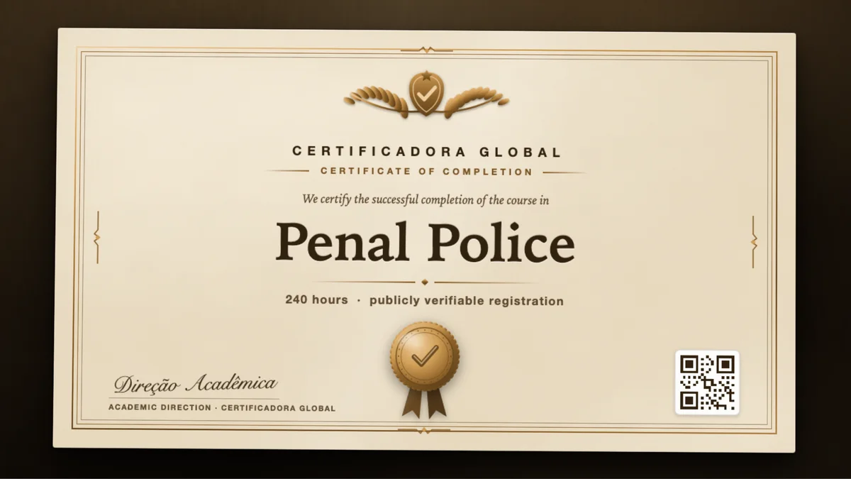 Cover of the Penal Police course