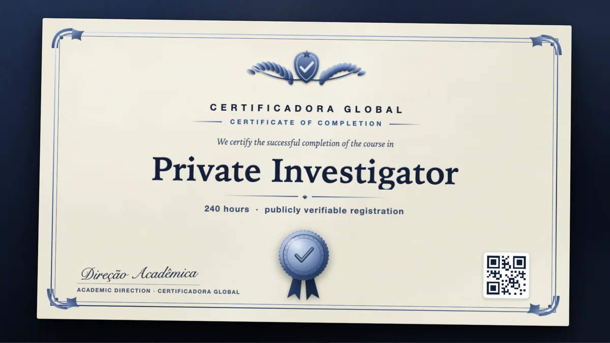 Cover of the Private Investigator course