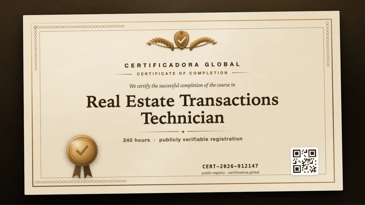 Cover of the Real Estate Transactions Technician course