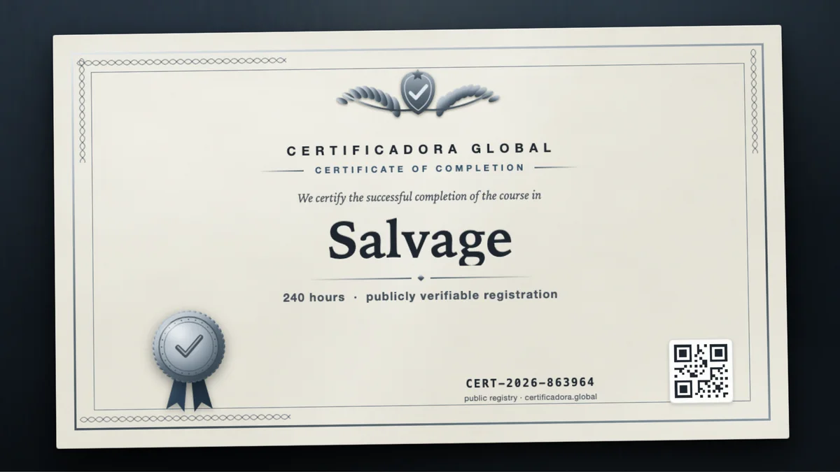Cover of the Salvage course