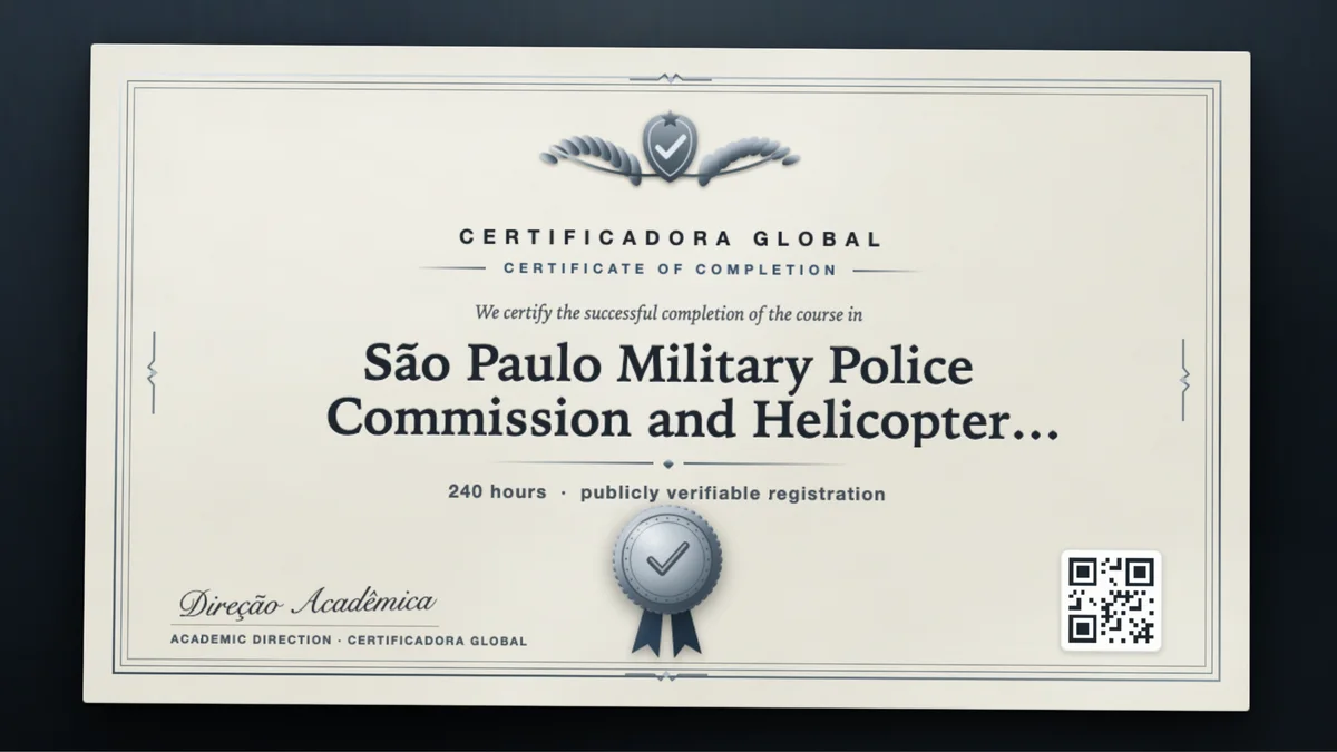 Cover of the São Paulo Military Police Commission and Helicopter Emergency Team Training course