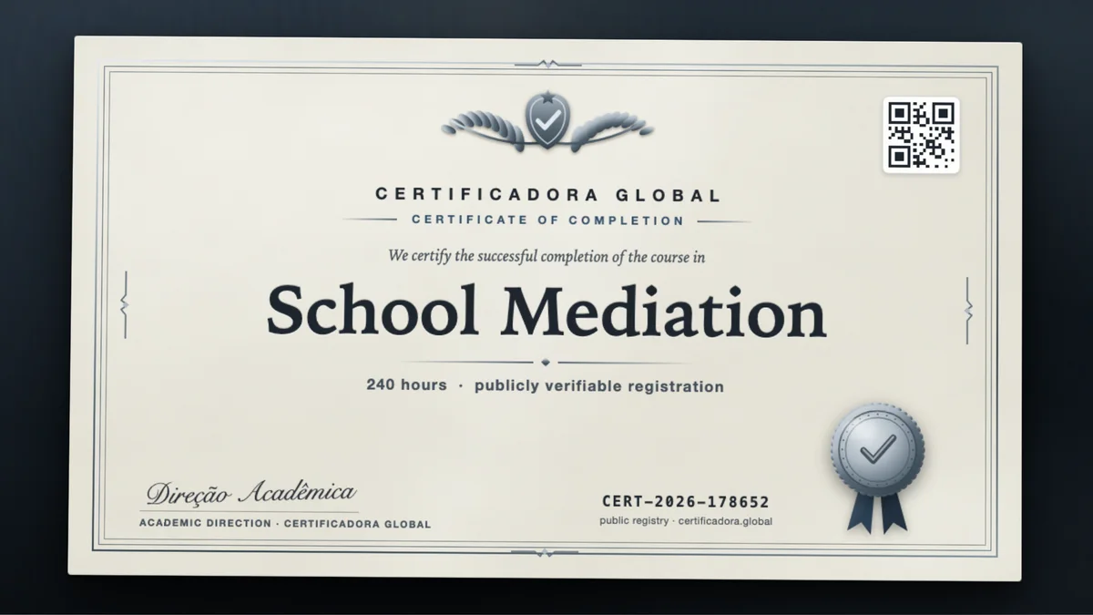 Cover of the School Mediation course