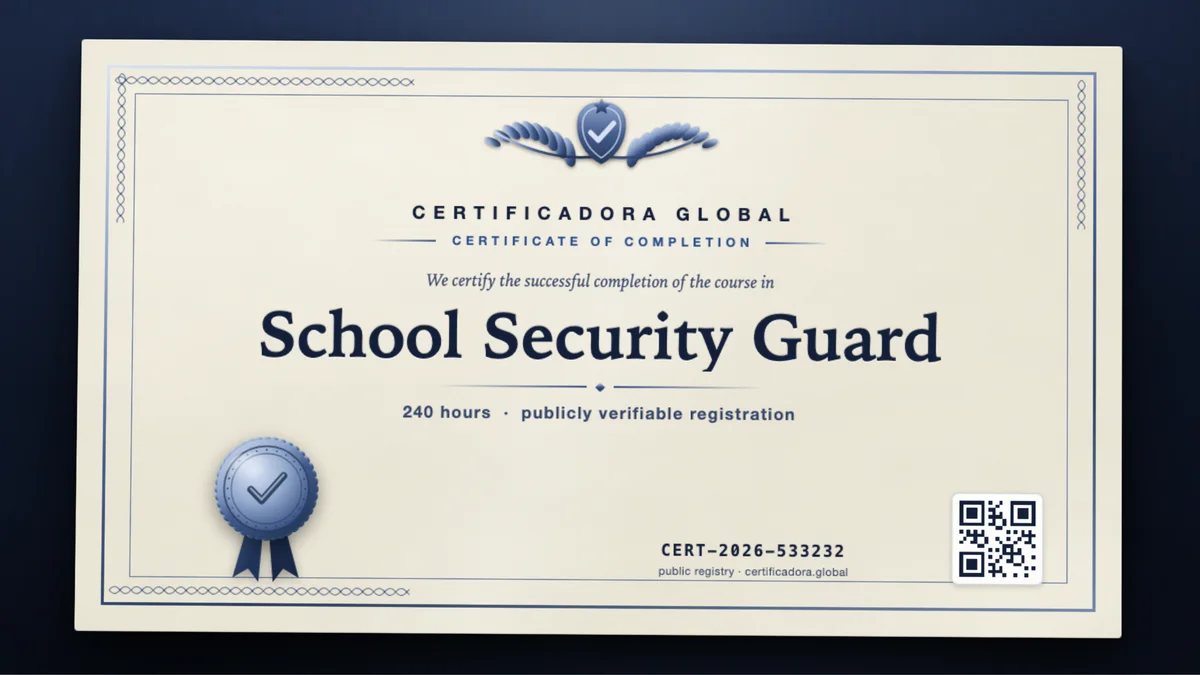 Cover of the School Security Guard course