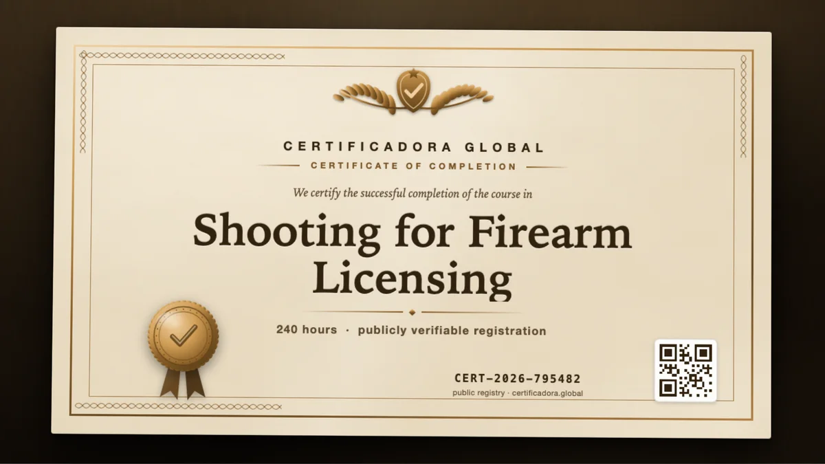 Cover of the Shooting for Firearm Licensing course