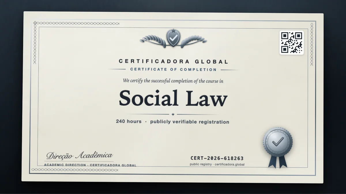 Cover of the Social Law course