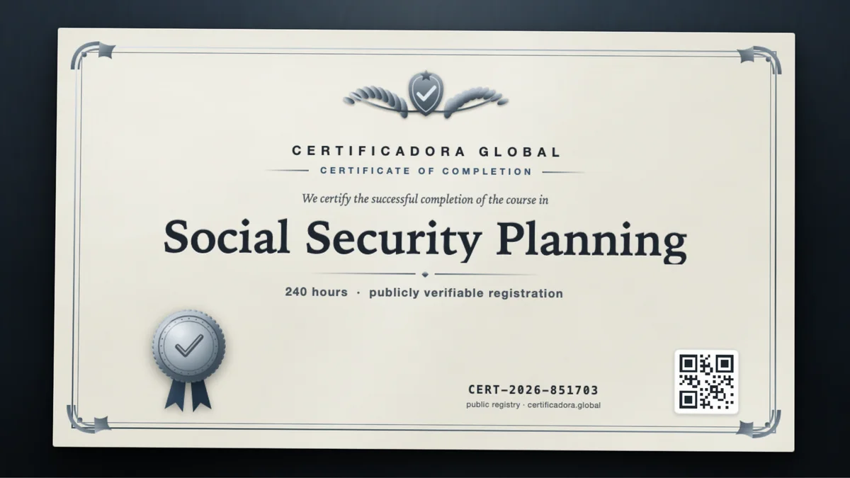 Cover of the Social Security Planning course