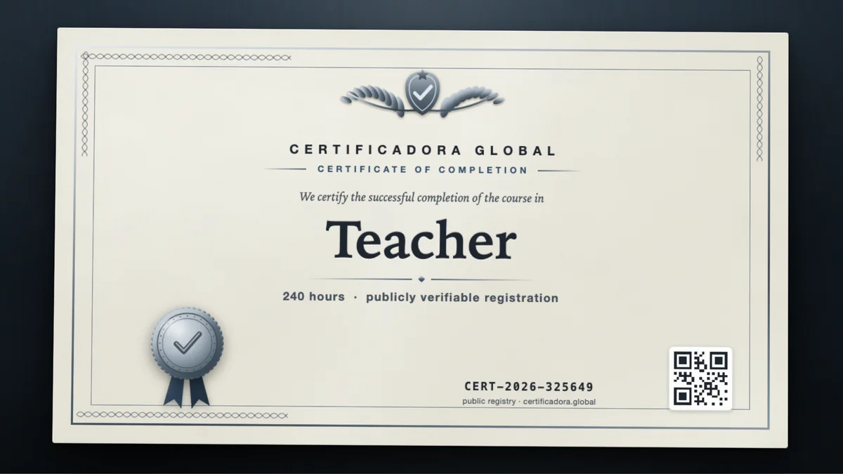 Cover of the Teacher course