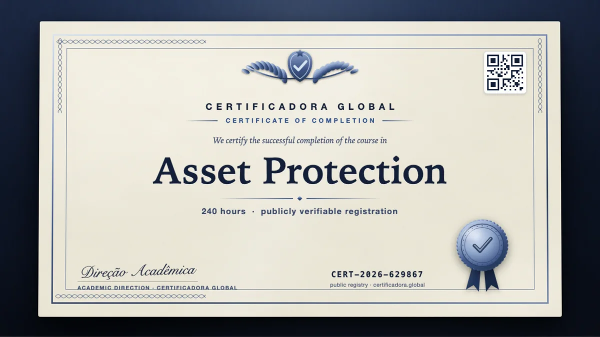 Cover of the Asset Protection course