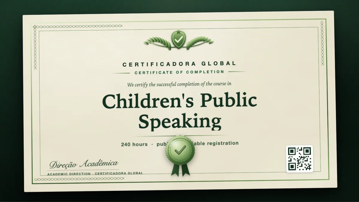 Cover of the Children's Public Speaking course