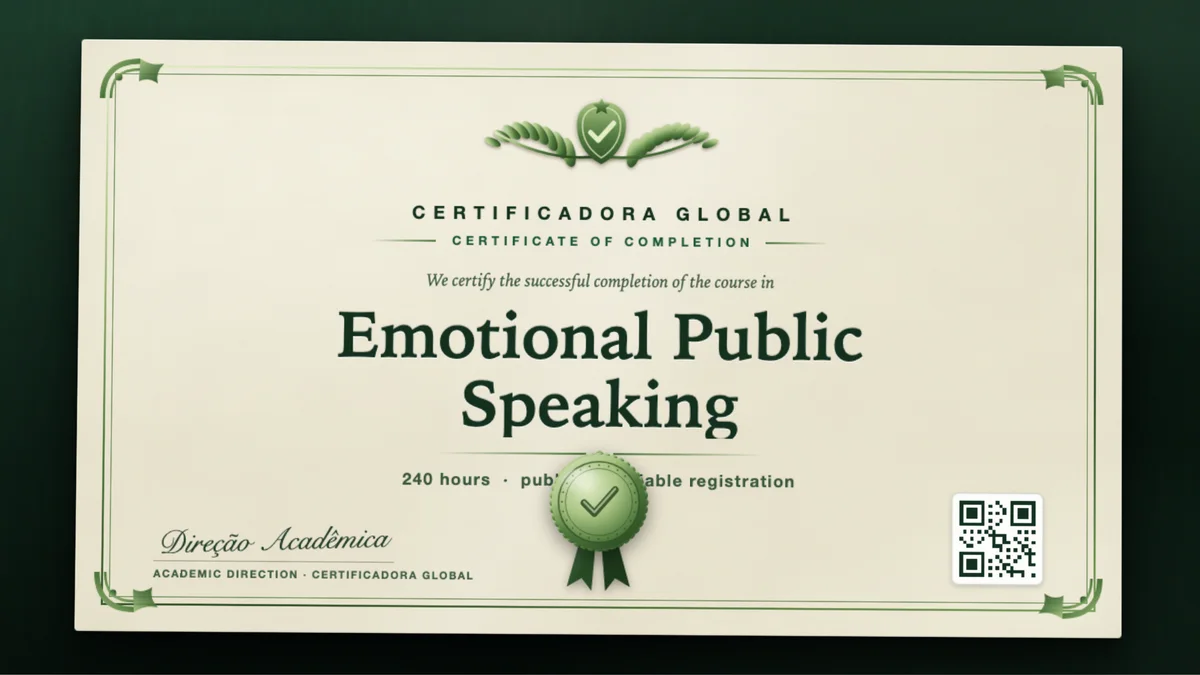 Cover of the Emotional Public Speaking course