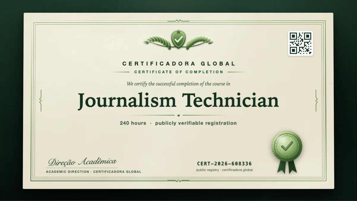 Cover of the Journalism Technician course