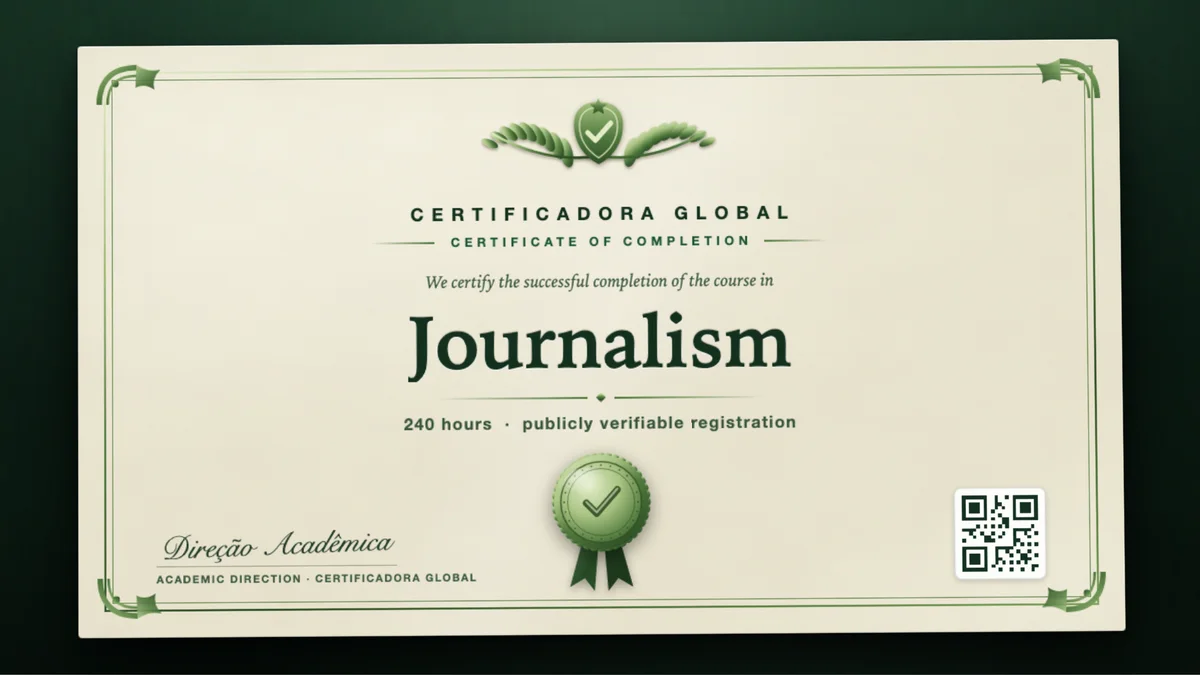 Cover of the Journalism course