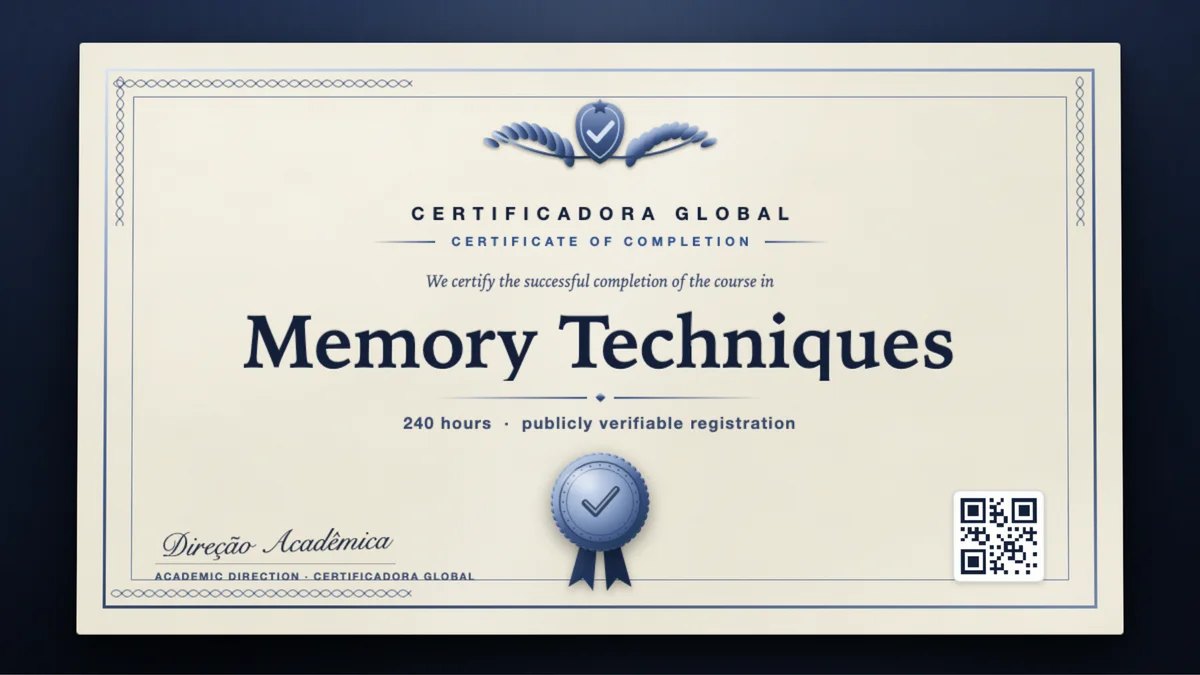 Cover of the Memory Techniques course