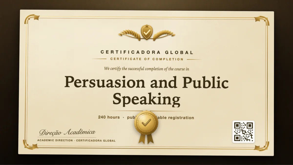 Cover of the Persuasion and Public Speaking course