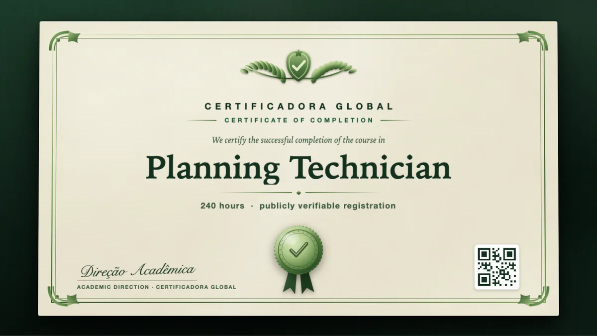 Cover of the Planning Technician course