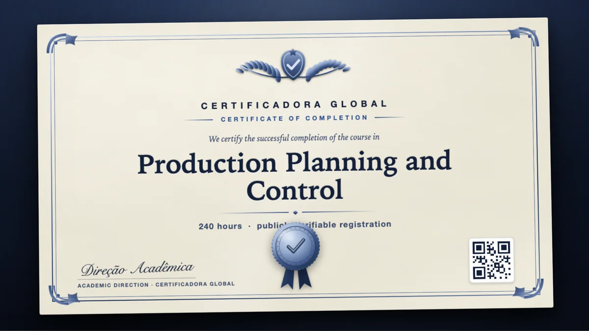 Cover of the Production Planning and Control course