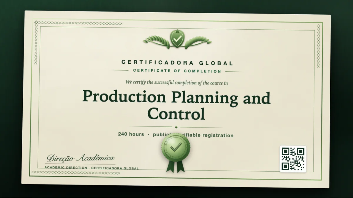 Cover of the Production Planning and Control course