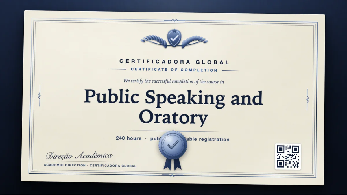 Cover of the Public Speaking and Oratory course